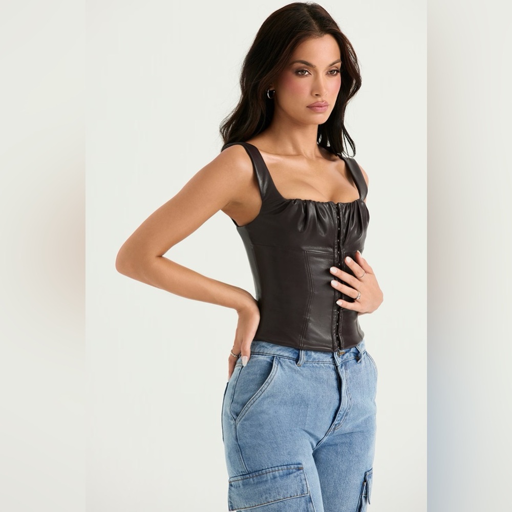 House of CB Black Corset Top